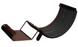 SIBA Jonction brun chocolat Ral 8017 125mm